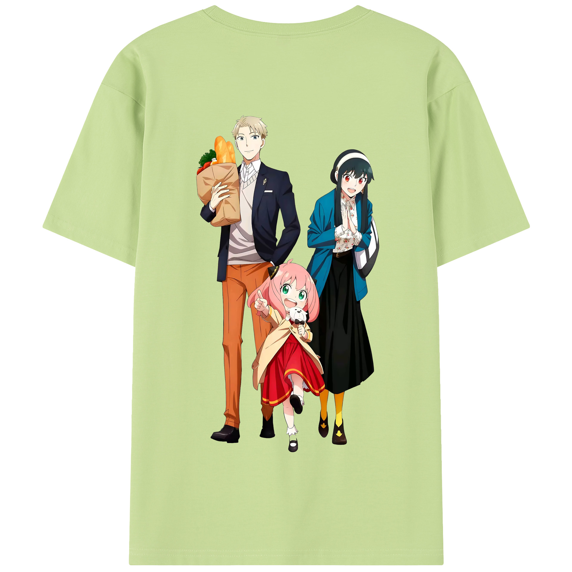 （画像用） SPY×FAMILY间谍家家酒 綿100％半袖Tシャツ（背面プリント）